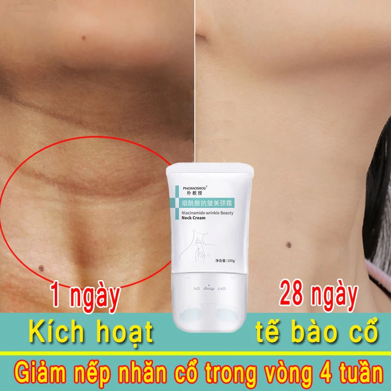 Kem Dưỡng Da Cổ Niacinamide Chống lão hóa  làm mờ vết nhăn cổ Làm Trắng Da Làm Săn Chắc Làn Da Dưỡng Ẩm