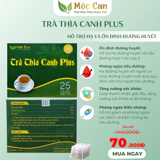 Trà dây Thìa Canh Plus Mộc Can hạ và ổn định đường huyết, ngăn các biến chứng tiểu đường