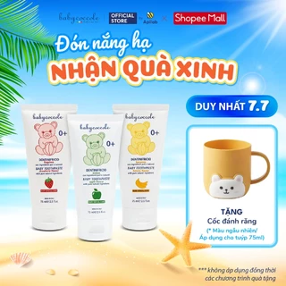 Kem đánh răng cho bé Babycoccole trẻ em nuốt được 30ml/75ml