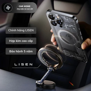 Giá Đỡ Điện Thoại Trên Ô Tô Chính Hãng LISEN Bằng Kim Loại Có Từ Tính Xoay 360 Độ