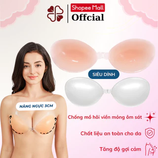 Miếng Dán Ngực Áo Dán Nâng Ngực Silicon Cài Trước Tạo Khe Kèm Dây Trong Cao Cấp Elsa Bra - 4950