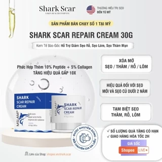 Kem Tế Bào Gốc Hỗ Trợ Giảm Sẹo Rỗ,Sẹo Lõm Sẹo Thâm Mụn Shark Scar 30gram