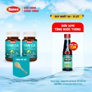 Combo 2 hộp Ranee Omega 3-6-9 tặng kèm 1 vá gỗ cao cấp (30 viên/hộp x 2 hộp)