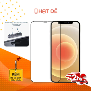 KÍNH CƯỜNG LỰC CÓ MÀNG CHỐNG BỤI LOA CAO CẤP cho 7/8Plus/X/Xs/XR/XsMax/11/12/13/14/15/Pro/Plus/Pro Max