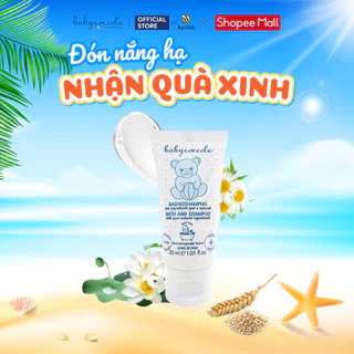 Sữa tắm gội cho bé Babycoccole 0M+ an toàn cho trẻ sơ sinh & em bé chiết xuất hoa sen 30ml