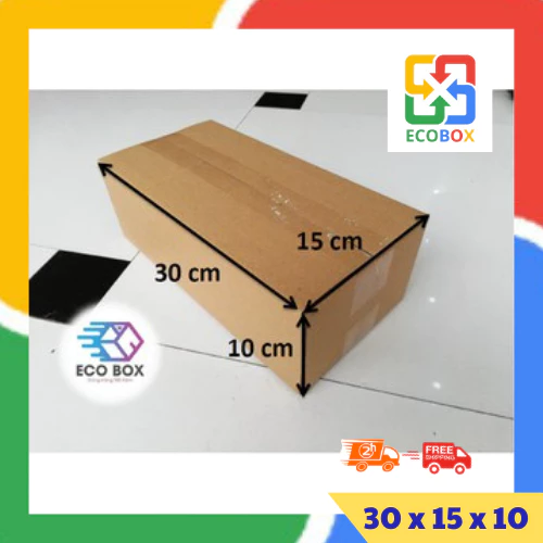 ECOBOX - 30x15x10 COMBO 10 Hộp carton đóng hàng