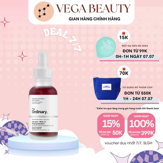 Serum Peel da THE ORDINARY AHA 30% + BHA 2% Peeling Solution 30ml giúp thông thoáng lỗ chân lông và giảm mụn