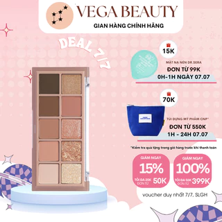 Bảng phấn mắt 10 ô ROMAND Better Than Palette 7.5g lấp lánh và cuốn hút