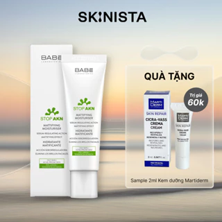 Kem Dưỡng Cho Da Dầu Mụn Stop AKN Mattifying Moisturiser BABÉ 50ml