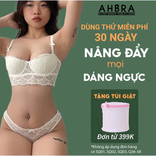 Set Đồ Lót Nữ Cao Cấp AHBRA G28 Áo Bra Ren Có Gọng Mút Mỏng Nâng Vòng 1 Thoải Mái Quyến Rũ Nội Y Thiết Kế