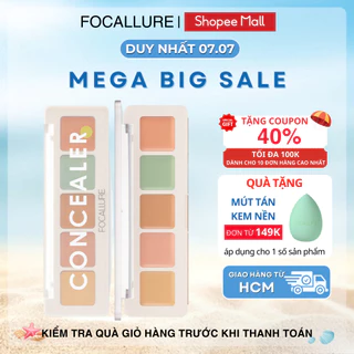 FOCALLURE Kem che khuyết điểm 5 màu độ che phủ cao không thấm nước lâu trôi 4.3g