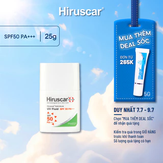 Sữa chống nắng dành cho da dầu, nhờn mụn Hiruscar Anti-Acne UV Fluid 25g SPF50 PA++++