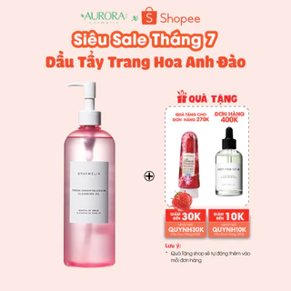 DẦU TẨY TRANG HOA ĐÀO Graymelin Fresh Cherry Blossom Cleansing Oil 400ml