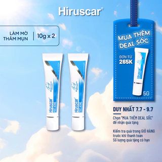 Bộ 2 gel chăm sóc sẹo mụn và mụn thâm Hiruscar Post Acne 10g