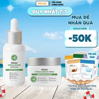 COMBO SERUM PEKAH Derma Repair Ampoule 50ml & KEM DƯỠNG PEKAH Derma Repair Cream 50ml Giúp Phục Hồi Và Cải Thiện Da Mụn