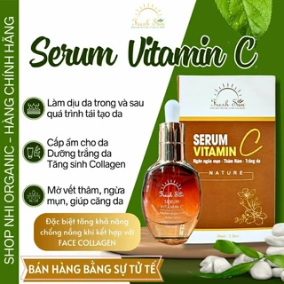 Serum Vitamin C (cấp ẩm, dưỡng trắng da, tăng sinh Collagen)