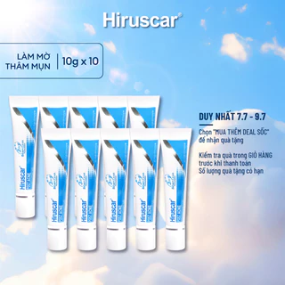 Combo 10 Gel chăm sóc sẹo mụn và mụn thâm Hiruscar Post Acne 10g