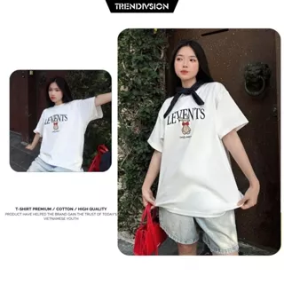 Áo thun Local Brand TRENDIVISION Cotton 100% Unisex Nam Nữ Form Rộng Tay Lỡ Oversize