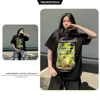 Áo thun Local Brand TRENDIVISION Cotton 100% Unisex Nam Nữ Form Rộng Tay Lỡ Oversize