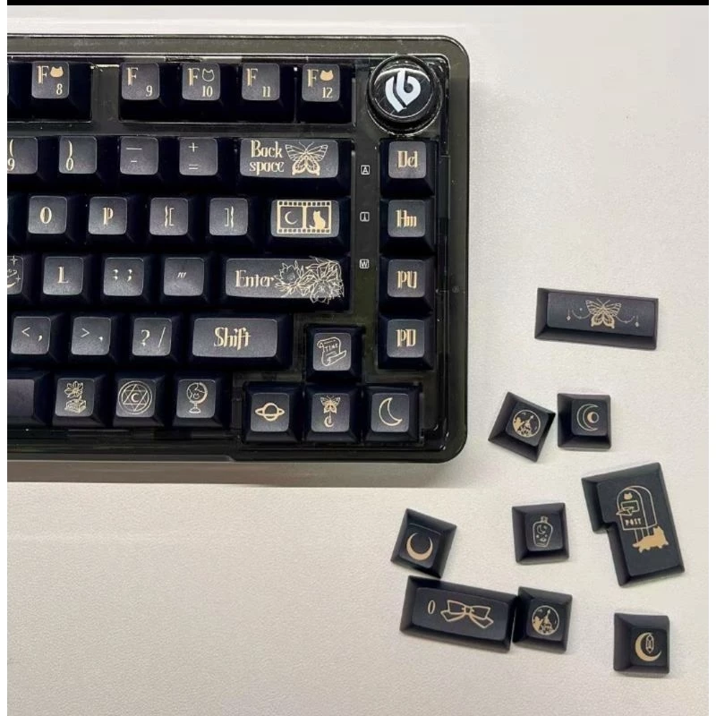 Keycap Chòm sao, thỏ, gấu siêu đẹp, dễ thương PBT, KCA profile cải tiến dễ làm quen cho bàn phím cơ