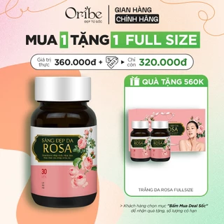 Viên uống trắng da Rosa chiết xuất nhau thai cừu Úc bổ sung Collagen giúp da mịn màng hộp 30 viên