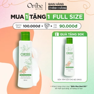 Sữa Tắm Gội Hằng Ngày Cho Bé Dịu Nhẹ Không Cay Mắt Oribe (chai 150ml)