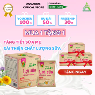 Trà Lợi Sữa Hỗ Trợ Tăng Tiết Sữa, Thông Tắc Tia Sữa Gồm 14 Thảo Dược Quý  - Hàng Chính Hãng Bảo Long