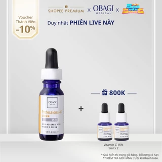 Serum Vitamin C 15% Dưỡng Sáng Da & Chống Oxy Hóa Obagi Professional-C 12.5ml