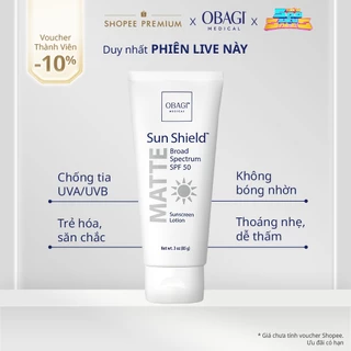 Kem Chống Nắng Phổ Rộng Obagi Sun Shield Matte Broad Spectrum SPF50 85g