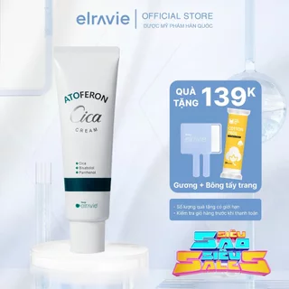 Kem Dưỡng Làm Dịu, Không Gây Kích Ứng, Nhờn Dính Cho Da Nhạy Cảm Elravie Atoferon Cica Cream 50ml