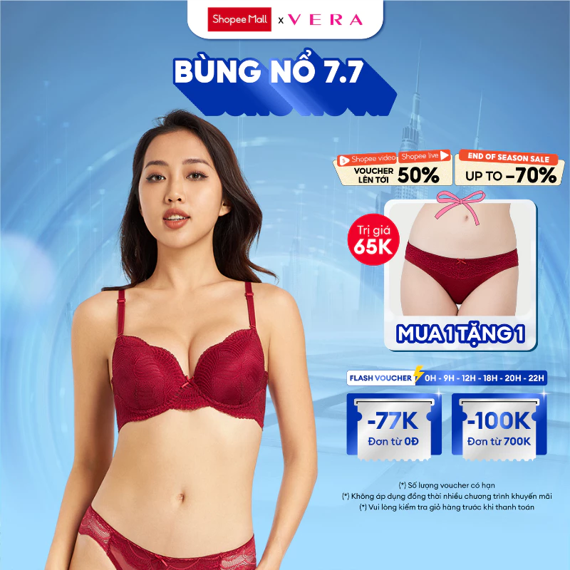 [Mã FADEP2106 giảm đến 30k đơn từ 99k] Áo ngực cup 3/4 nữ Misaki mút mỏng - M1038