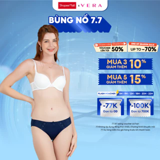 Quần lót nữ Misaki by VERA microfiber phối ren mát lạnh ôm trọn hoàn hảo - M6373