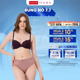 Quần lót Hikini nữ Misaki trơn phối ren dáng cơ bản M1014