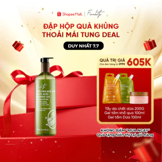 Gel tắm khổ qua Freshity 750ml dưỡng sáng,không gây khô da chứa hạnh nhân làm sach da chết cho làn da cơ thể đa vấn đề