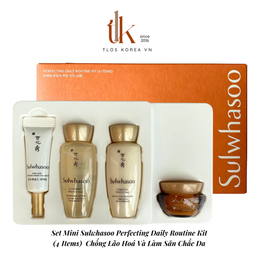 Set Mini Sulwhasoo Perfecting Daily Routine Kit (4 Items)  Chống Lão Hoá Và Làm Săn Chắc Da