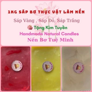 1Kg Sáp Bơ Thực Vật Làm Nến ( Nguyên Liệu Nến Bơ Tuệ Minh)