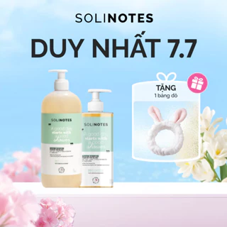 Sữa tắm hương nước hoa Solinotes The Blanc hương trà trắng sữa tắm cấp ẩm lành tính, mềm mịn da thành phần thiên nhiên