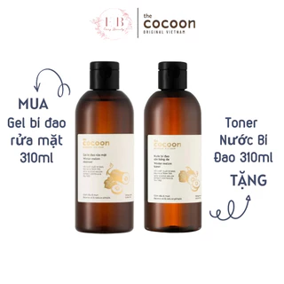 Gel bí đao rửa mặt cocoon 310ml cho da dầu mụn chai lớn big size