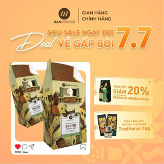 HANCOFFEE Gift Set Cà phê + Phin - COMBO2 set quà tặng cà phê pha phin