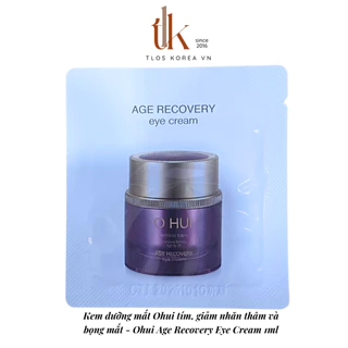 Kem dưỡng mắt Ohui tím, giảm nhăn thâm và bọng mắt - Ohui Age Recovery Eye Cream 1ml