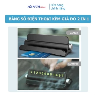 Bảng Ghi Số Điện Thoại Kèm Giá Đỡ Điện Thoại 2 in 1 Cho Ô Tô Khi Dừng Đỗ -Thẻ Ghi Số Điện Thoại Ô Tô Khi Dừng Đỗ - Kanta