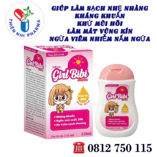 GIRL BIBI - DUNG DỊCH VỆ SINH DÀNH CHO BÉ GÁI TỪ 1 TRỞ LÊN 150ml