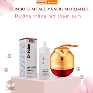 Combo kem dưỡng và serum trắng da cấp ẩm Dr.Halee