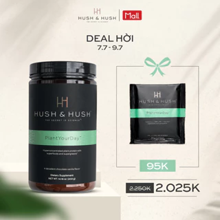 Bột Protein Thuần Chay Bổ Sung Vitamin Và Năng Lượng - HUSH & HUSH PlantYourDay 402g