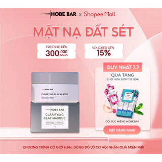 Mặt Nạ Đất Sét HOBEBAR Làm Sạch Sâu Se Khít Lỗ Chân Lông Cấp Ẩm Cho Làn Da 55g