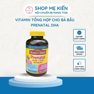 (Chính hãng- hàng air) Vitamin tổng hợp cho mẹ bầu (Mỹ) Prenatal mutil+DHA (150 viên) date mới- Shop Mẹ Kiến