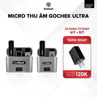 Micro thu âm không dây GoChek khử tiếng ồn khi live/quay video/ghi âm cho điện thoại/máy tính dòng cao cấp GC-A/B ULTRA