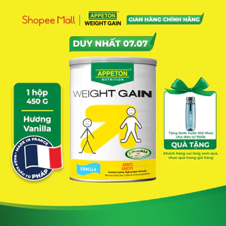 Sữa Tăng Cân Appeton Weight Gain cho Người lớn hương Vanilla lon 450g