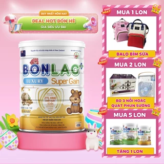 [Giảm 50K nhập mã CHIL1SV]Sữa Bonlac Super Gain Luxury 400g - 900g. Thích hợp cho trẻ nhẹ cân, kém hấp thu, người gầy