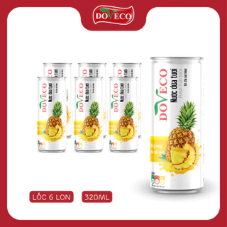 [Lốc 6 Lon] 🍍Nước ép Dứa tươi Đồng Giao🍍 - thơm ngon chuẩn vị!